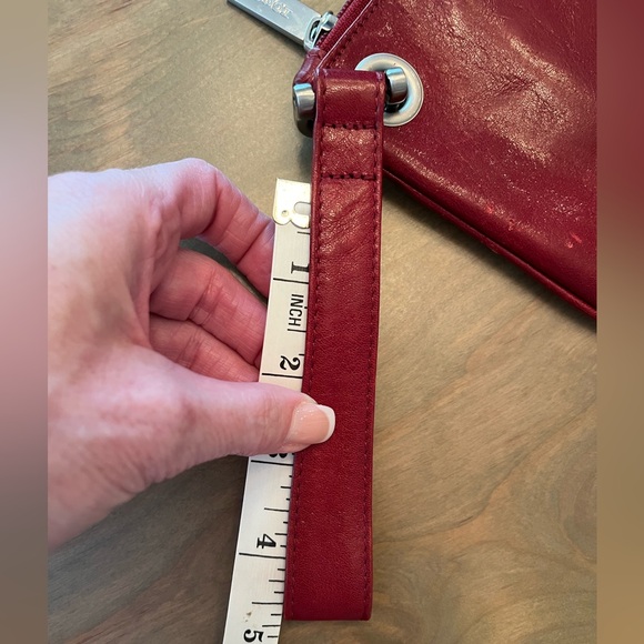 HOBO Brand Red Leather Wristlet - Picture 8 of 16